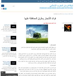 فوائد الأشجار وطرق المحافظة عليها « شبكة فرسان المغرب الإسلامي