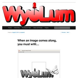 When an image comes along, you must wifit…