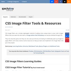 CSS Image Filter Tools & Resources