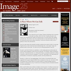 Image ◊ Good Letters: The IMAGE Blog ◊ A Place Where We Can Talk