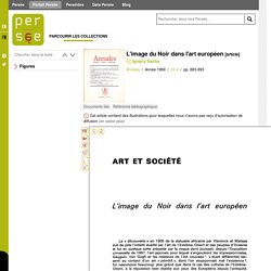 L'image du Noir dans l'art européen