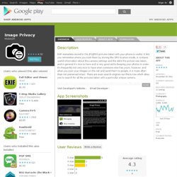 Image Privacy - Aplikace pro Android ve službě Google Play