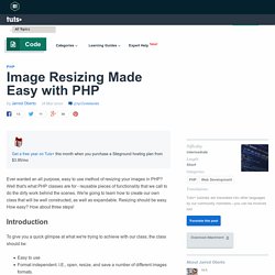 Image Resizing Made Easy with PHP