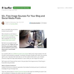 53+ Free Image Sources For Your Blog and Social Media Posts