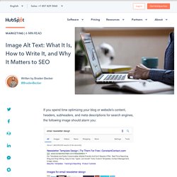 Image Alt Text: What It Is, How to Write It, and Why It Matters to SEO