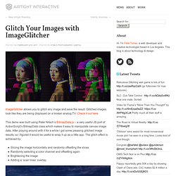 Glitch Your Images with ImageGlitcher