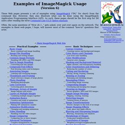 Image Magick v6 - Examples