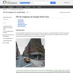 API de imágenes de Google Street View - API de imágenes de Google Maps