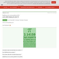 Images des mathématiques