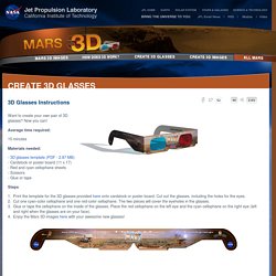 Mars 3D Images - NASA Jet Propulsion Laboratory