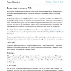 Images in a responsive web – Tyson Matanich