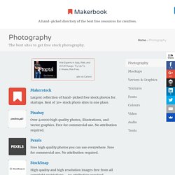 Makerbook - The best sites to get free stock photography.