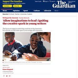 'Allow imaginations to lead': igniting the creative spark in young writers