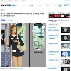 Chris Pace Imagines the New York City Subway as an 8-Bit Video Game