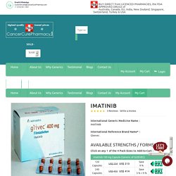Buy Generic imatinib gleevec 100 mg, 400 mg Capsules/Tablets online