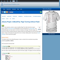 JQuery Plugin: imBookFlip. Page Turning without Flash