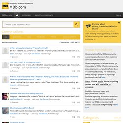 IMDb.com Customer Community