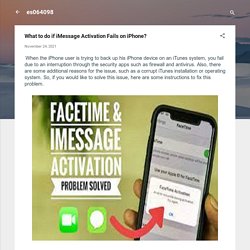 What to do if iMessage Activation Fails on iPhone?