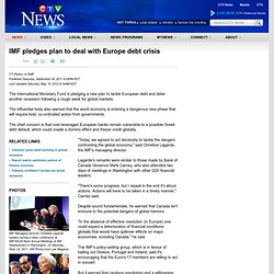 Winnipeg- IMF pledges plan to deal with Europe debt crisis - CTV News