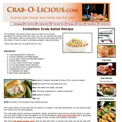 Imitation Crab Salad Recipe