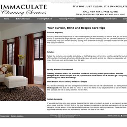 Immaculate Curtain Cleaning