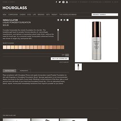 Hourglass Cosmetics - Immaculate® Liquid Powder Foundation - Free Standard Shipping on Orders $50+