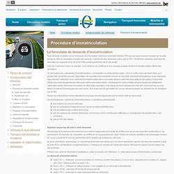 Procédure d’immatriculation - Circulation routière - SPF Mobilité