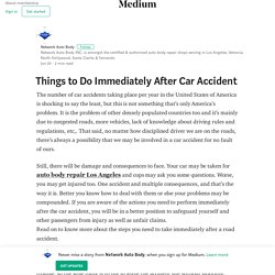 Things To Do Immediately After Car Accident