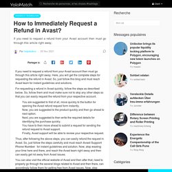 How to Immediately Request a Refund in Avast?