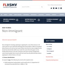 Non-Immigrant - Florida Department of Highway Safety and Motor Vehicles