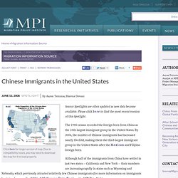 Chinese Immigrants in the United States