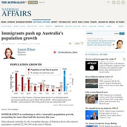 Immigrants push up Australia's population growth