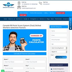 Canada 67 Immigration Points Calculator 2019