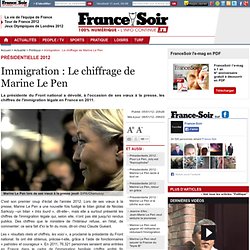 Immigration : Le chiffrage de Marine Le Pen