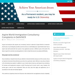 Aspire World Immigration Consultancy Complaints