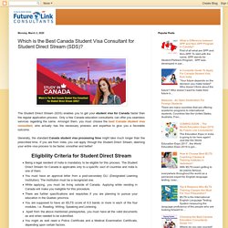 Which is the Best Canada Student Visa Consultant for Student Direct Stream (SDS)?