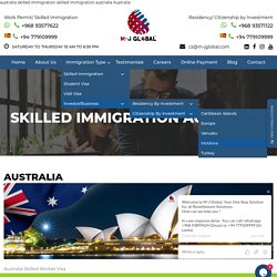 Best Australia Skilled Immigration Consultants - MJ Global Consultancy