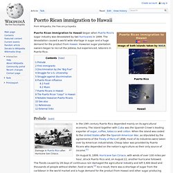Puerto Rican immigration to Hawaii