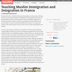 Teaching Muslim Immigration and Integration in France
