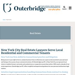 Real Estate, Landlord Tenant, Immigration New York Law Firm, Outerbridge Law P.C.