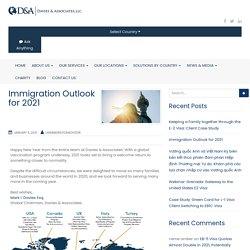 Immigration Outlook for 2021