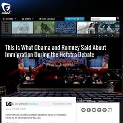 Page 3: Transcript: What Obama and Romney Said about Immigration During the Second Presidential Debate