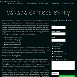 Canada Immigration - Express Entry, CRS Score, Requirements