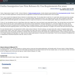 Fairfax Immigration Law Firm Releases K1 Visa Requirements For 2020