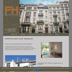 Expertise et Conseils avant Achat Immobilier - F.Hoorickx Architecte