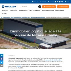 L'immobilier logistique : pénurie de terrains - Mecalux.fr
