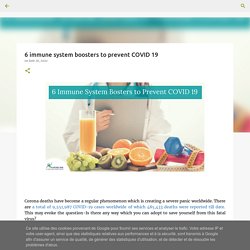 6 immune system boosters to prevent COVID 19