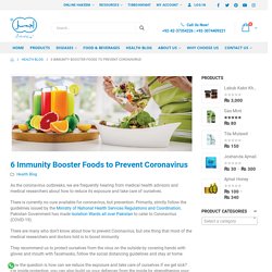 6 Immunity Booster Foods to Prevent Coronavirus