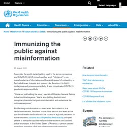 Immunizing the public against misinformation