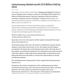 Immunoassay Market worth 27.15 Billion USD by 2023
